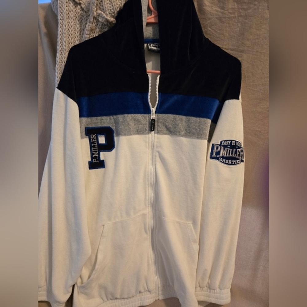Vintage P. Miller Shorties velour boys size 20 zip up jacket